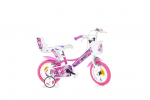 Vaiki&scaron;kas dviratis 12" Dino bikes FAIRY mergaitems Rožinis/įvairių spalvų