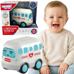 WOOPIE BABY Interaktyvus greitosios pagalbos automobilis su garso ir &scaron;viesos efektais