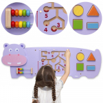 VIGA manipuliacinė sensorinė lenta - Hipopotamas (FSC Montessori sertifikatas)