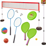 Sporto rinkinys 5in1 badmintonas krep&scaron;inis tinklinis tenisas frisbis