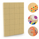 MASTERKIDZ STEM manipuliacinė sieninė lenta + tvirtinimo plok&scaron;tė, 120x80cm