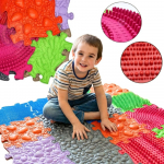 WOOPIE Vaiki&scaron;kas ortopedinis - sensorinis kilimėlis dėlionė 8vnt. VERSION-1A