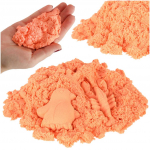 Kinetinis smėlis 1 kg mai&scaron;elyje oranžinis
