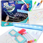 WOOPIE 3D magnetinė pie&scaron;imo lenta su LED foniniu ap&scaron;vietimu