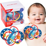 WOOPIE BABY 2in1 sensorinis žaislas, kramtukas, bar&scaron;kutis, Montessori