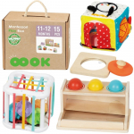WOOPIE GREEN Box 5in1 Montessori edukacinis žaislas FSC