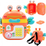 WOOPIE interaktyvi seifinė kasos aparato kuprinė su klaviatūra, 4in1