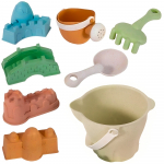 WOOPIE GREEN smėlio kibirėlių rinkinys, pilis, 8 vnt.