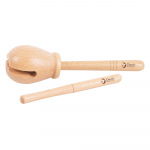 CLASSIC WORLD EDU mediniai ritminiai muzikos instrumentai, 2 vnt.