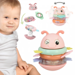 WOOPIE Baby Wanka Daugiafunkcis sensorinis žaislas 2in1 bar&scaron;kutis/kramtukas - rožinis