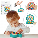 WOOPIE įgūdžių žaidimo lazda, kurmio virvelė, a&scaron;tuonkojis, žalia 2in1