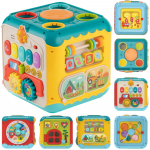 WOOPIE BABY daugiafunkcis Montessori veiklos kubas 6in1
