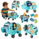 Dramblys montessori manipuliacinė lenta pounder sorter blokai plaktukas 26cm