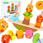 TOOKY TOY gyvūnų balansavimo dėlionė