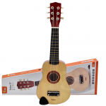Viga medinė gitara vaikams, natūrali, 21 colio, 6 stygos