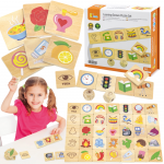 VIGA edukacinis žaidimas &bdquo;Rū&scaron;iavimo pojūčiai&ldquo; dėlionė, 37 vnt. Montessori