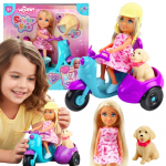 WOOPIE Lėlė su motoroleriu ir &scaron;uniuku