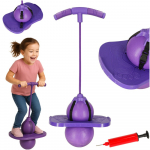Vaikų pogo balansinis megztinis violetinės spalvos