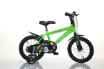 Vaiki&scaron;kas dviratis Bimbo Bike 16" BOY COSMOS, juodas/žalias