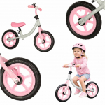 Trike Fix Balance krosinis dviratis baltos ir rožinės spalvos