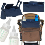 Gėrimų butelių vežimėlio organizatorius tamsiai mėlynas