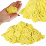 Kinetinis smėlis 1 kg mai&scaron;elyje geltonos spalvos