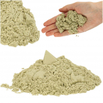 Kinetinis smėlis 1 kg mai&scaron;elyje, natūralus smėlio spalvos