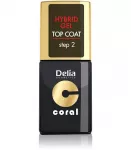 Delia Cosmetics Coral Hybrid Gel Nagų Lakas Vir&scaron;utinis Paltas 11ml