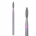STALEKS Diamond nagų kirpimo ma&scaron;inėlė - liepsna 2.1/8mm FA10R021/8 raudona