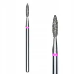 STALEKS Diamond nagų kirpimo ma&scaron;inėlė - liepsna 2.1/8mm FA10R021/8 raudona