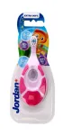 Jordan Children's Toothbrush Step by Step 0-2 Extra soft - labai mink&scaron;tas - įvairių ra&scaron;tų mi&scaron;inys