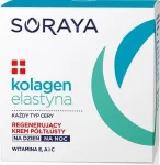 Soraya Collagen Elastin Regeneruojantis Kremas pusiau riebus dienai ir nakčiai 50ml