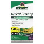 Korean Ginseng, 500mg - 50 vcaps - Nature's Answer