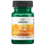 Vitamin K2 - Natūralus - 50 mcg - N30 - Swanson