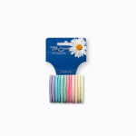 Top Choice Hair accessories "Pastel" suvirinti guminiai juostelės (22500) 1 pak. - 12 vnt.