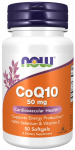CoQ10 with Selenium & Vitamin E, 50mg - 50 softgels - NOW Foods
