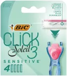 Bic System Refills for Click Soleil 3 Sensitive 1 pakelis - 4 vnt.
