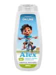 ON LINE KIDS Alex 3in1 &scaron;ampūnas, gelis, vonios skystis - Obuolių 400 ml