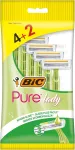 BIC Moteri&scaron;kas skustuvas 3 a&scaron;menų Pure Lady 1op -6vnt(4+2 nemokamai)