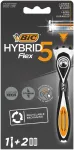 Bic System Hybrid Flex 5 Skustuvas Pakuotėje 1 vnt.