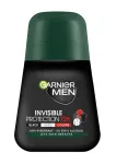 Garnier Men Roll-on Deodorant Invisible Protection 72h - Juodas, Baltas, Spalvos 50ml