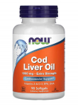 Cod Liver Oil, 1000mg Extra Strength - 90 softgels - NOW Foods