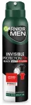 Garnier Men Deodorantas pur&scaron;kiklis Invisible Protection 72h - Juodas, Baltas, Spalvos 150ml