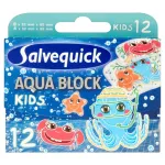 Salvequick Aqua Block Kids Plasters 1 pakelis - 12 vnt.