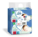 LULA Drėgnos servetėlės su ALOE 72 vnt. 3 vnt. + 1 nemokama vnt.