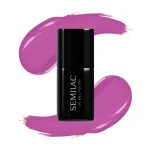 SEMILAC Hybrid Nail Polish Neon Pink Punch No. 601 7 ml
