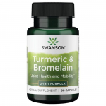 Turmeric & Bromelain - Ciberžolė ir bromelainas - N60 - Swanson