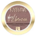 Eveline Feel The Bronze bronzavimo-kontūravimo pudra Nr. 02 &Scaron;okolado pyragas 4g