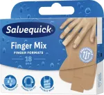 Salvequick Finger Plasters Mi&scaron;inys 1 pakuotė - 18 vnt.