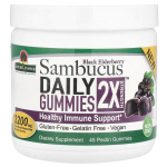 Sambucus Daily Gummies 2X Strength, Black Elderberry - 45 vegan gummies - Nature's Answer